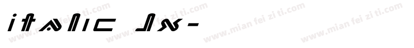 Italic JX字体转换